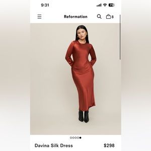 Silk Reformation Dress - Open Back